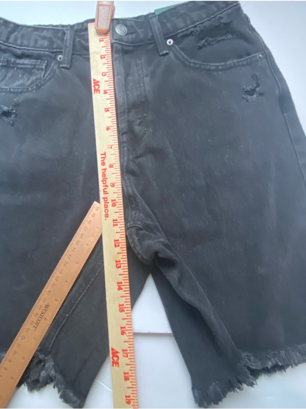 [xxxx] Wild Fable Denim Shorts Black Size 6 - Picture 6 of 7